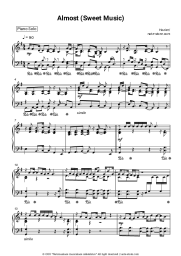 Sheet music, chords Hozier - Almost (Sweet Music)