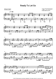 Sheet music, chords Cage The Elephant - Ready To Let Go