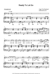 Sheet music, chords Cage The Elephant - Ready To Let Go