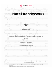 Sheet music, chords Mot, MeMaria - Hotel Rendezvous