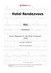 Sheet music, chords Mot, MeMaria - Hotel Rendezvous