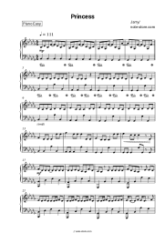 Sheet music, chords Jarry - Princess