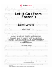 Sheet music, chords Demi Lovato - Let It Go (From 'Frozen')