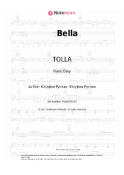 Sheet music, chords TOLLA - Bella