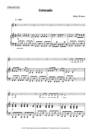 Sheet music, chords Milky Chance - Colorado