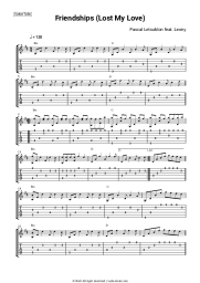 Sheet music, chords Pascal Letoublon, Leony - Friendships (Lost My Love)