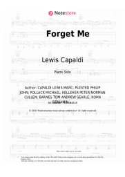undefined Lewis Capaldi - Forget Me