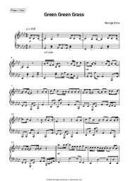 Sheet music, chords George Ezra - Green Green Grass