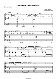 Sheet music, chords Dean Lewis - How Do I Say Goodbye