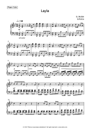 Sheet music, chords DJ Robin, Schürze - Layla