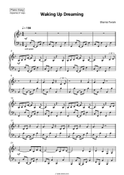 Sheet music, chords Shania Twain - Waking Up Dreaming