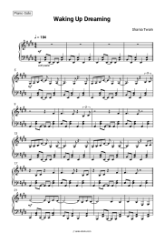 Sheet music, chords Shania Twain - Waking Up Dreaming