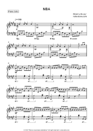 Sheet music, chords RSAC - NBA (Не Мешай)