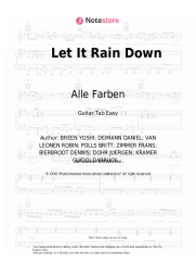 Sheet music, chords Alle Farben, PollyAnna - Let It Rain Down
