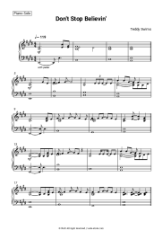 Sheet music, chords Teddy Swims - Don't Stop Believin'