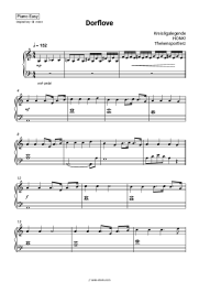 Sheet music, chords Kreisligalegende, HONK!, Thekensportlerz - Dorflove