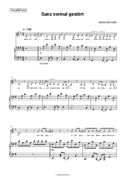 Sheet music, chords Alexander Eder - Ganz normal gestört