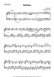 Sheet music, chords Santiano, Nathan Evans - Santiano