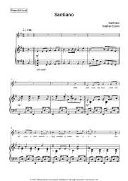 Sheet music, chords Santiano, Nathan Evans - Santiano