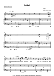 Sheet music, chords SDP - Unikat