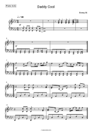 Sheet music, chords Boney M - Daddy Cool