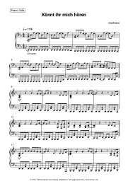 Sheet music, chords Santiano - Könnt ihr mich hören