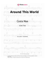 Sheet music, chords Costa Mee - Around This World