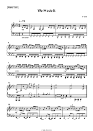 Sheet music, chords t-low - We Made It