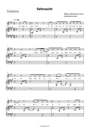 Sheet music, chords Miksu, Macloud, t-low - Sehnsucht