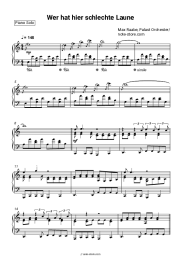 Sheet music, chords Max Raabe, Palast Orchester - Wer hat hier schlechte Laune