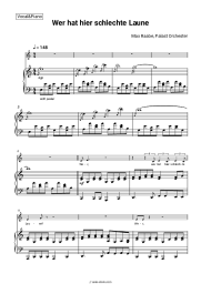 Sheet music, chords Max Raabe, Palast Orchester - Wer hat hier schlechte Laune