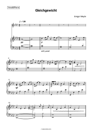 Sheet music, chords Gregor Meyle - Gleichgewicht