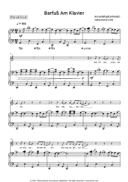 Sheet music, chords AnnenMayKantereit - Barfuß Am Klavier