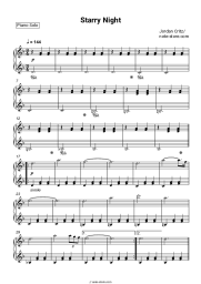 Sheet music, chords Jordan Critz - Starry Night