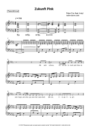 Sheet music, chords Peter Fox, Inez - Zukunft Pink