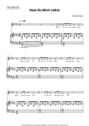 Sheet music, chords KLAN, LEA - Dass Du mich liebst