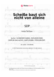 Sheet music, chords SDP, 257ers - Scheiße baut sich nicht von alleine