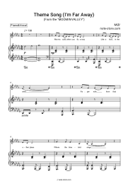 Sheet music, chords MØ - Theme Song (I'm Far Away) (From the MOOMINVALLEY)