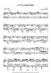 Sheet music, chords Kiiara - L*** Is A Bad Word