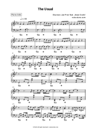 Sheet music, chords Shannon Jae Prior, Jesse Scott - The Usual