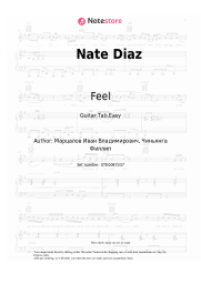 Sheet music, chords Feel - Nate Diaz