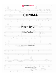 Sheet music, chords Moon Byul - COMMA