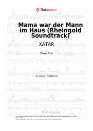 Sheet music, chords XATAR, SAMY - Mama war der Mann im Haus (Rheingold Soundtrack)