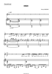 Sheet music, chords Hava, DARDAN - HIGH