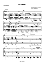 Sheet music, chords Melissa Naschenweng - Kompliment