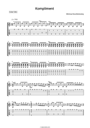Sheet music, chords Melissa Naschenweng - Kompliment
