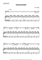 Sheet music, chords Eric Philippi - Schockverliebt