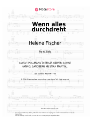 Sheet music, chords Helene Fischer - Wenn alles durchdreht