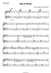 Sheet music, chords Electric Light Orchestra - Rain Is Falling