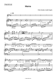 Sheet music, chords Pietro Basile, Sarah Engels - Mama